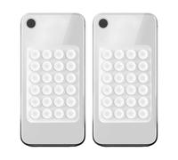 2 PCS Sticky Phone Grip, Double-Sided Silicone Sticky Grip with Strong Suction, Pad for Hands-Free Use, 10 x 6.5 cm Clear Sticky Phone Holder for Gym, Dance Studio