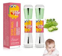 2 PCS Stop Nail Biting Polish for Kids & Adults - Long-Lasting Bitter Formula, Safe Plant-Based Varnish, Dual-Ended Design, Nail Health Support, Helps Discourage Thumb Sucking