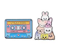 2 PCS Strays Pin Badges, Cartoon Enamel Pin Badges for Dressing up, Funny Pins Badges for KidS, Daughter, Teenager, Fan, Enthusiasts