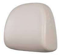 2 PCS Stretch Leather Car Headrest Covers,Soft Dust-Proof Protector Covers, Seat Headrest Cover Replacement,Currency For Most Cars(Beige Front)