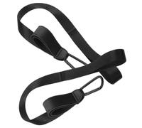 2 Pcs Stroller Harness Straps Black Adjustable Polyester Leather
