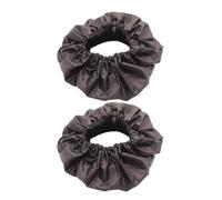 2 Pcs Stroller Wheel Cover Portable Protector Black Oxford Cloth