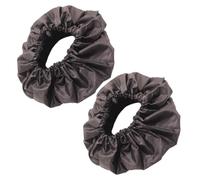 2 Pcs Stroller Wheel Cover Sleeve Black Oxford Cloth