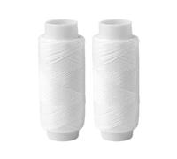 2 Pcs Strong Polyester Pro Sewing White Thread for Hand Stitching Quilting Leather Hand Knitting Machine Sewing DIY Embroidery