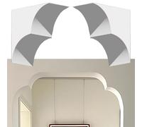 2 Pcs Stylish Arc-shaped Portal Kit, Paintable Door Arch Precurved Trim, Universal Fit for Living Room/Cafe/Hallway Interior Decor(10.4x10.4x10.4"/26.5x26.5x26.5cm)