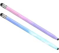 2 Pcs Stylus Pens for Touch Screens, Pink Green and Purple Pink, for Compatible with iPhone, iPad, Android Tablets, Microsoft Surface and More Accessories