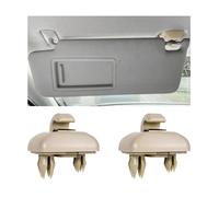 2 PCS Sun Visor Bracket Hook Clip, Upgraded Base Makeup Mirror Fixing Bracket, Car Interior Sunscreen Holder Hook, Compatible with A3 A4 LA 5A 6L Q5 Q3, OEM# 8U0857562A, 8E0857562 (Beige)