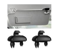 2 PCS Sun Visor Bracket Hook Clip, Upgraded Base Makeup Mirror Fixing Bracket, Car Interior Sunscreen Holder Hook, Compatible with A3 A4 LA 5A 6L Q5 Q3, OEM# 8U0857562A, 8E0857562 (Black)