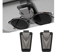 2 Pcs Sunglasses Holders for Car Sun Visor for Chevy Malibu 2016-2025, Metal One-Handed-Operation Sunglasses Clip, Car Visor Accessories,A
