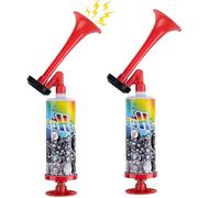 2 Pcs Super Loud Handheld Air Horn Pump - Universal Sound Maker for Car, Marine, Boats, Sports, Events, Camping, Festival, Rave, Olympics