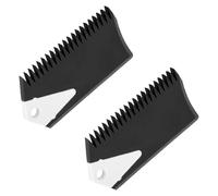 2 Pcs Surf Wax Comb, Plastic Surfboard Scraper for Surfboard Longboard Maintenance Cleaner Tool (Black)