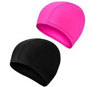 2 Pcs Swimming Caps for Kids Girls Boys and Adult Teenager,Comfortable Light Swimming Caps,Super Stretch No Pull Hair Swim Hats for Long and Short Hair