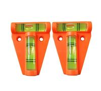 2 Pcs T Shape Mini Spirit Level 2 Two Way Tube Level Cross Check Bubble Leveller Multipurpose DIY Measuring Tool for Mounting TV Pictures Art Furniture Camper Camera Tripods