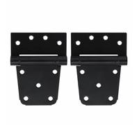 2 PCS T-Style Iron Door Hinges with Screws, Heavy-Duty Design for Wooden Garden, Shed, Barn, and Storage Doors, Easy to Install