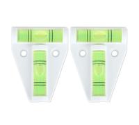 2 Pcs T Type Spirit Level, Mini Level Spirit Caravan Leveller Devices Cross Check Spirit Bubble Level, Small 2 Way Bubble Leveling Device Motorhome Gadgets Levellers for Campervan Tripods Trailers