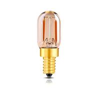 2 PCS T22 LED Bulb E12 E14 DC/AC 12V-24V 220V Bulb Amber Glass Tubular Bulb 1W 2200K 360°Decorative Pendant Lighting No Dimmable Bulb Edison LED Filament Bulb,1,E14 220V