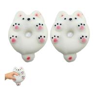2 PCS Taba Squishy, Fufu Squishy, Taba Squishy Kit, Donut Squeeze Toys, Cute Fufu Squishy Toys for Anxiety Relief, Soft Stress Toys for Relaxation Party, Suitable for All Age, Squishy Fidget Toys