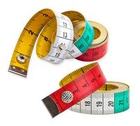 2 PCS Tailors Tape Measure,Dual-Sided Sewing Measuring Tape Soft Fabric for Body Measurements,Flexible Leather Ruler for Clothes Tailoring Measurements Tailor Dressmakers Essential Tools 60inch/150cm