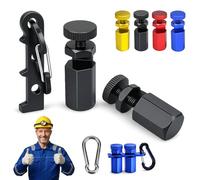 2 Pcs Tall Stair Gauges for Framing Square, Aluminum Alloy Hexagonal Stair Stringer Layout Jig with Holder & Hook, Circular Saw Guide Attachment for Rafter Layout, Carpentry Tools (Black)