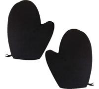 2-Pcs Tanning Mitts - Washable, Reusable Self-Tan Applicator Gloves for Smooth, Even Fake Tan or Sunscreen Application. Double-Sided Design for Sunbathing & Sunless Tanning (Black)