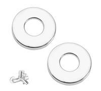 2 Pcs Tap Cover Collar, Shower Pipe Cover, Stainless Steel Valve Pipe Covers, 26mm G3/4 Chrome Tap Shower Pipe Cover, Decorative Faucet Trim, Easy Installation for Kitchen, Bathroom, Shower, Radiator