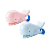 2 Pcs Tap Extender Faucet Extension for Bathroom Kitchen Dolphin Cartoon Basin Taps Extender, Plastic Safe for Baby, for Boys and Girls