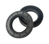 2 Pcs TC Type NBR Rotary Shaft oil seal Shaft Diameter 53mm, Outer Diameter 75mm Nitrile Double-lip Shaft Oil Seal with Spring, TC-53x75x12mm