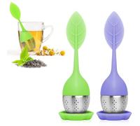 2 PCS Tea Infuser, Silicone Loose Leaf Strainer for Black, Green, or Herbal Tea With Fine Mesh