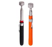 2 PCS Telescopic Magnetic Pickup Tool, Handheld Magnetic Retrieval Tool with Non-Slip Handle Flexible Magnet Pick Up Tools with Pocket Clip (5LB 8LB)