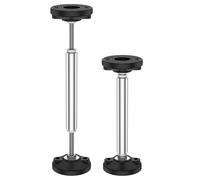 2 Pcs Telescopic Support Rod Frame Jack 300kg Weight Capacity Adjustable Height Furniture Heightening Legs for Supports(Short)