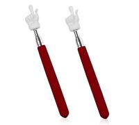 2 Pcs Telescopic Teacher Pointer Finger, Retractable Hand Pointer Teacher Pointers for Classroom, Extendable Pointer Finger Pointer Stick Elementary School Kindergarten Teacher Supplies (Red)