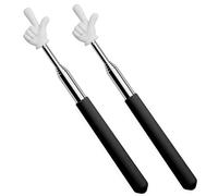 2 Pcs Telescopic Teachers Pointer, Extendable Hand Pointer Finger Pointer Stick,Retractable Hand Pointer Finger Stick Mini Pointer for School Teacher Auxiliary Tools Retractable Teacher Pointer