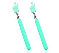 2 Pcs Telescopic Teachers Pointer for Classroom, Extendable Hand Pointer Finger Pointer Stick, Retractable Classroom Pointer for Elementary School Kindergarten Teacher, Classroom Supplies(Green)