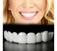 2 PCS,Temporary Adjustable for Men and Women, Nature and Comfortable to Confident Smile(Bright White)