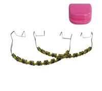 2 Pcs Temporary Dental Fake Braces, Colorful Tooth Decoration with Metal Wires & Box, Practice Props for Dental Students, Orthodontists to Explain