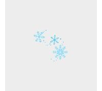 2 Pcs Temporary Tattoos For Adults Blue Snowflake Petals Wrist Clavicle Neck Waterproof Long-Lasting Female Simulation Small Fresh Small Picture Fake Tattoo Stickers