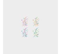 2 Pcs Temporary Tattoos For Adults Colorful Mini Fireworks Wrist Clavicle Neck Waterproof Long-Lasting Female Simulation Small Fresh Small Picture Fake Tattoo Stickers