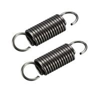 2 Pcs Tension Spring, Spring Steel Dual Hook Tension Springs, WD 1.5mm OD 11mm, Free Length 50mm, 1.5mm x 11mm x 50mm