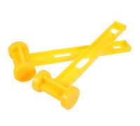 2 Pcs Tent Nail Hammer Safety Hammer, Yellow Pe