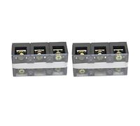 2 Pcs Terminal Block Rows 60A 600V Compact Terminal Block Barrier St with PC Shell for Power Distribution System 2 Positions(602) Block60A Rows Te. Full (3 Positions(603))