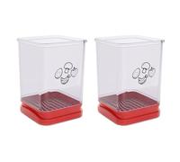 2 PCS Tewodila Fruit Slicer Cup, Speed Cutter for Strawberry Banana Grape Egg, Stainless Steel Vegetable Cutting Kitchen Gadget, Kitchen Portable Slicing Tool