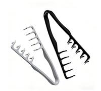 2 Pcs Texture Comb,Texturising Comb,Wide Toothed Mens Hair Texture-Combs Accessories Kit Volumising Vibe Combs with Grip Seamless Styling Care Tools for Bangs,Messy,Volume,Curly Hair(Gray & Black)