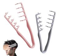 2 Pcs Texture Comb, Volumizing Wide-Tooth Hair Styling Comb, Wide Tooth Detanglers, Root Volumizing Tool, Seamless Design, Smooth Styling for Volume and Grooming Accessory Seam Covering Bangs