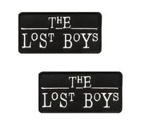 2 PCS The Lost Boys Funny Patch Tactical Embroidered Hook and Loop Emblem Patches Badge Applique for Backpack,Biker,Bag,Uniforms,Jacket,Jeans,Pouch,Vest,Hat,Clothes,Armband