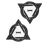 2 PCS Therian Funny Patch Tactical Embroidered Emblem Patches for Armband,Pouch,Clothes,Backpack,Jacket,Jeans,Vest,Hat,Bag,Biker,Uniforms,Dog Harness Hook and Loop Applique Badge