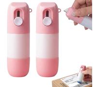2 PCS Thermal Paper Eraser Pens, Thermal Ink Remover for Documents and Labels, Portable Privacy Protection Tool for Office and Home Use, Pink Color Design