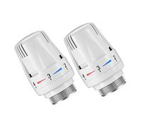 2 Pcs Thermostatic Radiator Heads Automatical Temperature Control Heads Anti Freeze Radiator Valve Heating Systems for Home Office