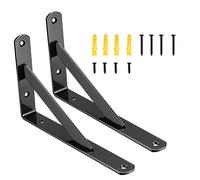 2 Pcs Thickened 200×120mm Triangle Wall-Mount Shelf Brackets | Heavy-duty 90-degree shelf supports, perfect for floating shelf fitting for household storage and decoration