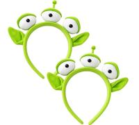 2 Pcs Three-Eyed Alien Headband, Plush Toy Story Alien, Three Eyed Alien Headband Space Eyeball Hairband, toy story alien costume for Cosplay, Halloween, Parties & Photos Face Wash Makeup