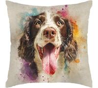 2 Pcs Throw Pillowcase English Springer Spaniel Pillow Cases 45X45Cm